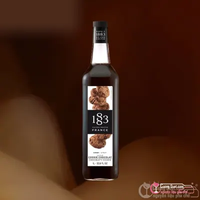 1883 Siro Bánh Quy Sô Cô La 1L, Chai 1L, thùng 6