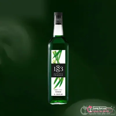 1883 Siro Lá Dứa Pandan 1L, Chai 1L, thùng 6