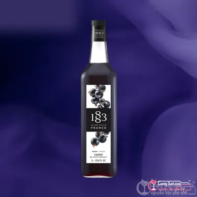 1883 Siro Nho Đen Blackcurrant 1L, Chai 1L, thùng 6