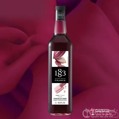 1883 Siro Sô Cô La Hồng Ruby 1L, Chai 1L, thùng 6