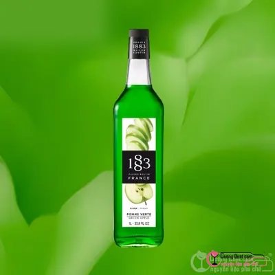1883 Siro Táo Xanh 1L, Chai 1L, thùng 6