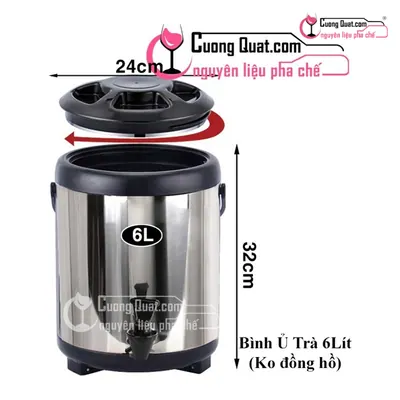 Bình Ủ Trà 6L (Không Đồng Hồ), Cái 6L