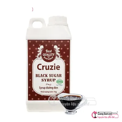 Black Sugar Siro Đường Đen 1L, Chai 1L, thùng 12
