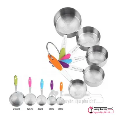 Bộ Muỗng Đong Inox Lớn, Cái