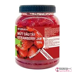 Boduo Mứt Dâu Tây 900g, Hộp 900g, thùng 12