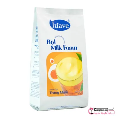 Bột Màng Sữa Trứng Muối Luave 500g, Gói 500g, thùng 20
