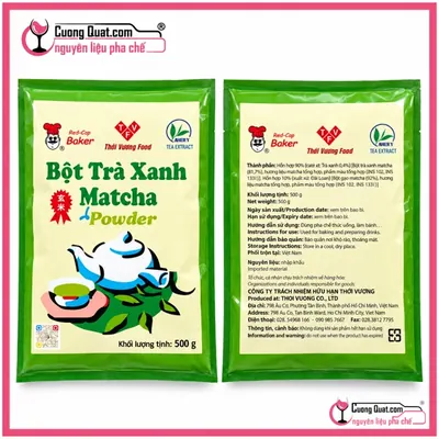 Bột Matcha EverStyle Đài Loan 500g, Gói 500g, thùng 10