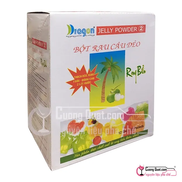 Bột Rau Câu Nguyễn Long Dragon 132g, Hộp 132g, thùng 10