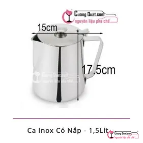 Ca Inox Có Nắp 1.5L, Cái 1.5L