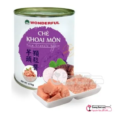 Chè Khoai Môn Wonderful 870g, Hộp 870g, thùng 12