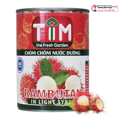 Chôm Chôm Ngâm TIM 560g, Hộp 560g, thùng 12