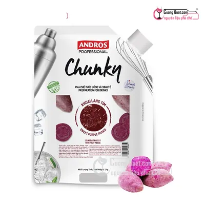 Chunky Khoai Lang Tím 1kg, Gói 1kg, thùng 8