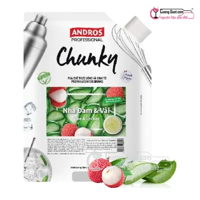 Chunky Nha Đam Vải 1kg, Gói 1kg, thùng 8