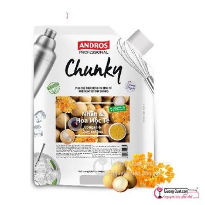 Chunky Nhãn Hoa Mộc Tê 1kg, Gói 1kg, thùng 8