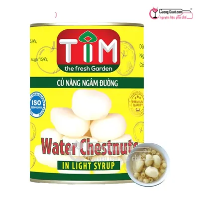 Củ Năng Ngâm TIM 560g, Hộp 560g, thùng 12