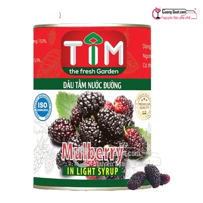 Dâu Tằm Ngâm TIM 560g, Hộp 560g, thùng 12