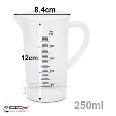 Đong Nhựa Cao Cấp Chịu Nhiệt Tốt 250ml, Cái 250ml
