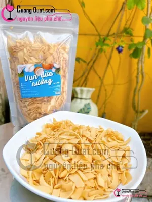 Dừa Nướng Bến Tre 200g, Gói 200g, thùng 30