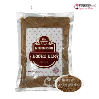 Đường Đen Taiwan Túi Bạc 1kg, Gói 1kg, thùng 12