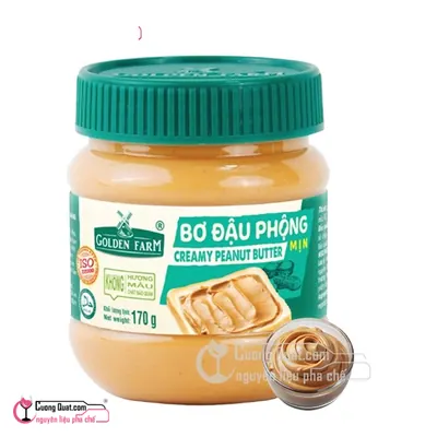 GoldenFarm Bơ Đậu Phộng Mịn 170g, Hộp 170g