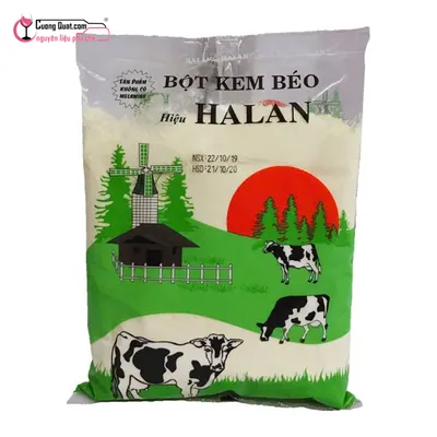 Hà Lan Bột Kem Béo 500g, Gói 500g, thùng 30