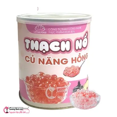 Hạt Nổ Củ Năng Hồng Lotus 850g, Hộp 850g, thùng 12