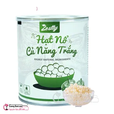 Hạt Nổ Củ Năng Trắng Zestty 850g, Hộp 850g, thùng 12
