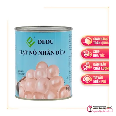 Hạt Nổ Nhân Dừa Dedu 900g, Hộp 900g, thùng 12