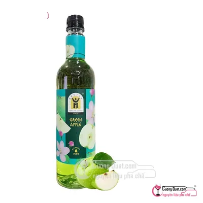 Hestia Siro Táo Xanh 750ml, Chai 750ml, thùng 12