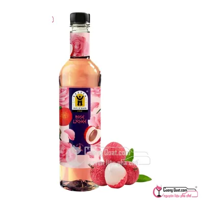 Hestia Siro Vải Hoa Hồng 750ml, Chai 750ml, thùng 12