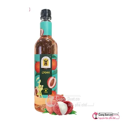 Hestia Siro Vải Thiều 750ml, Chai 750ml, thùng 12