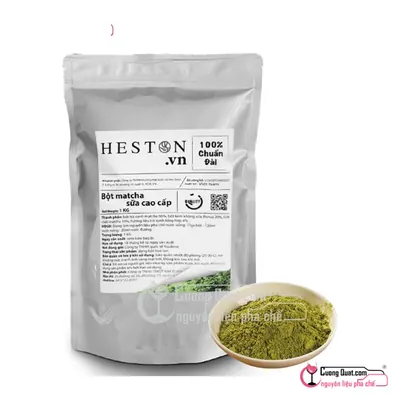 Heston Bột Matcha Sữa 1kg, Gói 1kg, thùng 20