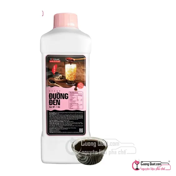 Heston Siro Đường Đen 1kg, Chai 1kg, thùng 12