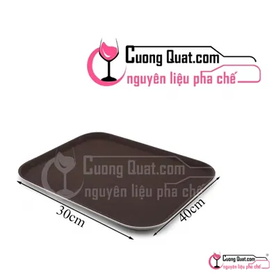 Khay Chữ Nhật Chống Trượt 30x40cm, Cái