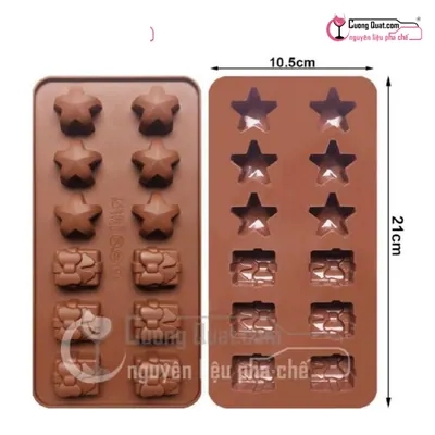 Khay Silicon Nâu Sao + Quà, Cái
