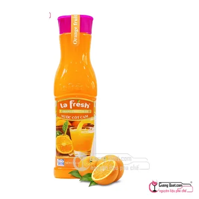La Fresh Nước Ép Cam 650ml, Chai 650ml, thùng 12