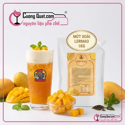 Lermao Mứt Xoài 1kg, Túi 1kg, thùng 12