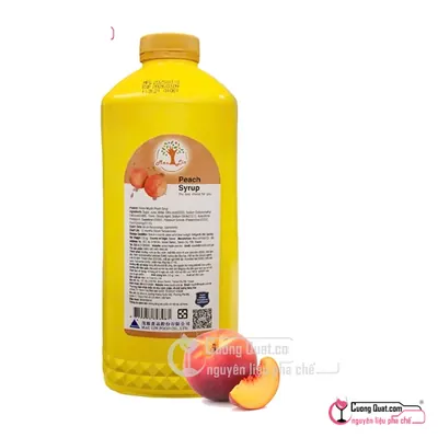 Maulin Siro Đào 2.5kg, Chai 2.5kg, thùng 6