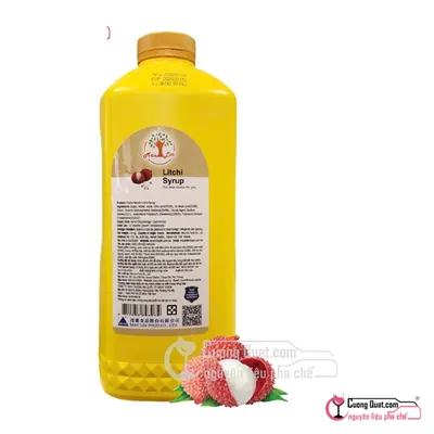 Maulin Siro Vải 2.5kg, Chai 2.5kg, thùng 6