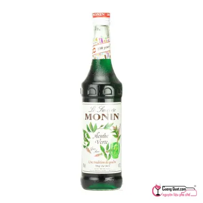 Monin Siro Bạc Hà Xanh 700ml, Chai 700ml, thùng 6