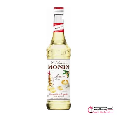 Monin Siro Bánh Macaron 700ml, Chai 700ml, thùng 6