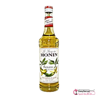 Monin Siro Chuối 700ml, Chai 700ml, thùng 6