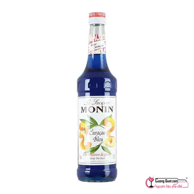 Monin Siro Curacao Xanh 700ml, Chai 700ml, thùng 6