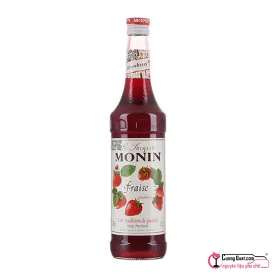 Monin Siro Dâu Tây 700ml, Chai 700ml, thùng 6