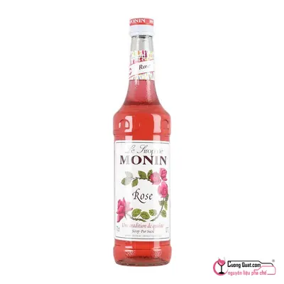 Monin Siro Hoa Hồng 700ml, Chai 700ml, thùng 6