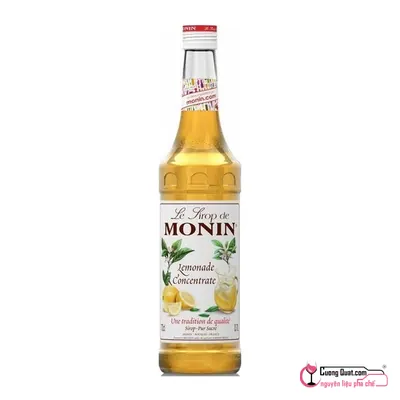 Monin Siro Lemonade Chanh Cam Mật Ong 700ml, Chai 700ml, thùng 6