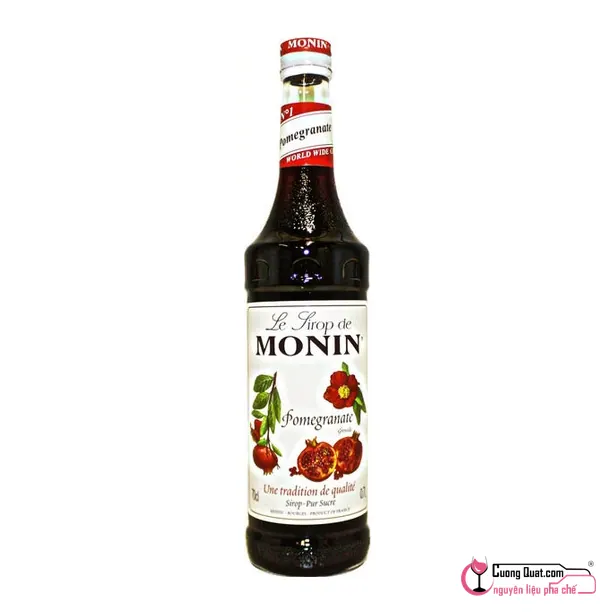 Monin Siro Lựu Quả (POMOGRANATE) 700ml, Chai 700ml, thùng 6