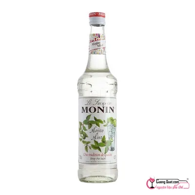 Monin Siro Mojito Mint 700ml, Chai 700ml, thùng 6