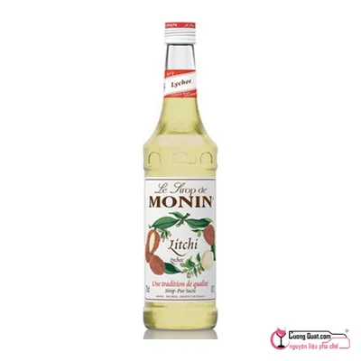 Monin Siro Vải 700ml, Chai 700ml, thùng 6