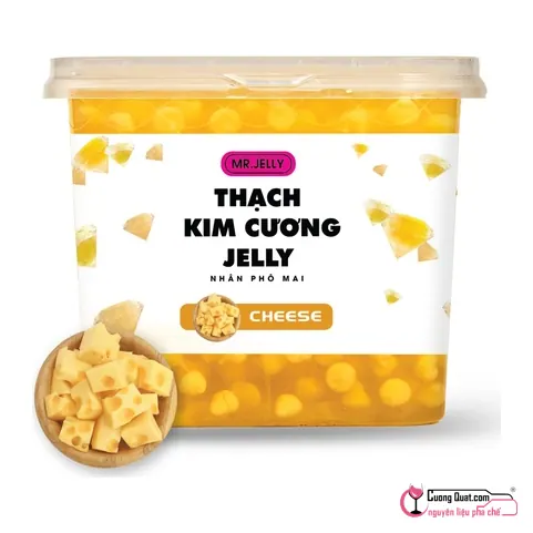 Mr Jelly Thạch Kim Cương Nhân Phô Mai 2.1kg, Hộp 2.1kg, thùng 6